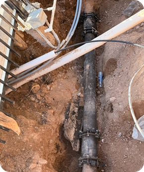 Underground Pipe Trench and Conduit Installation