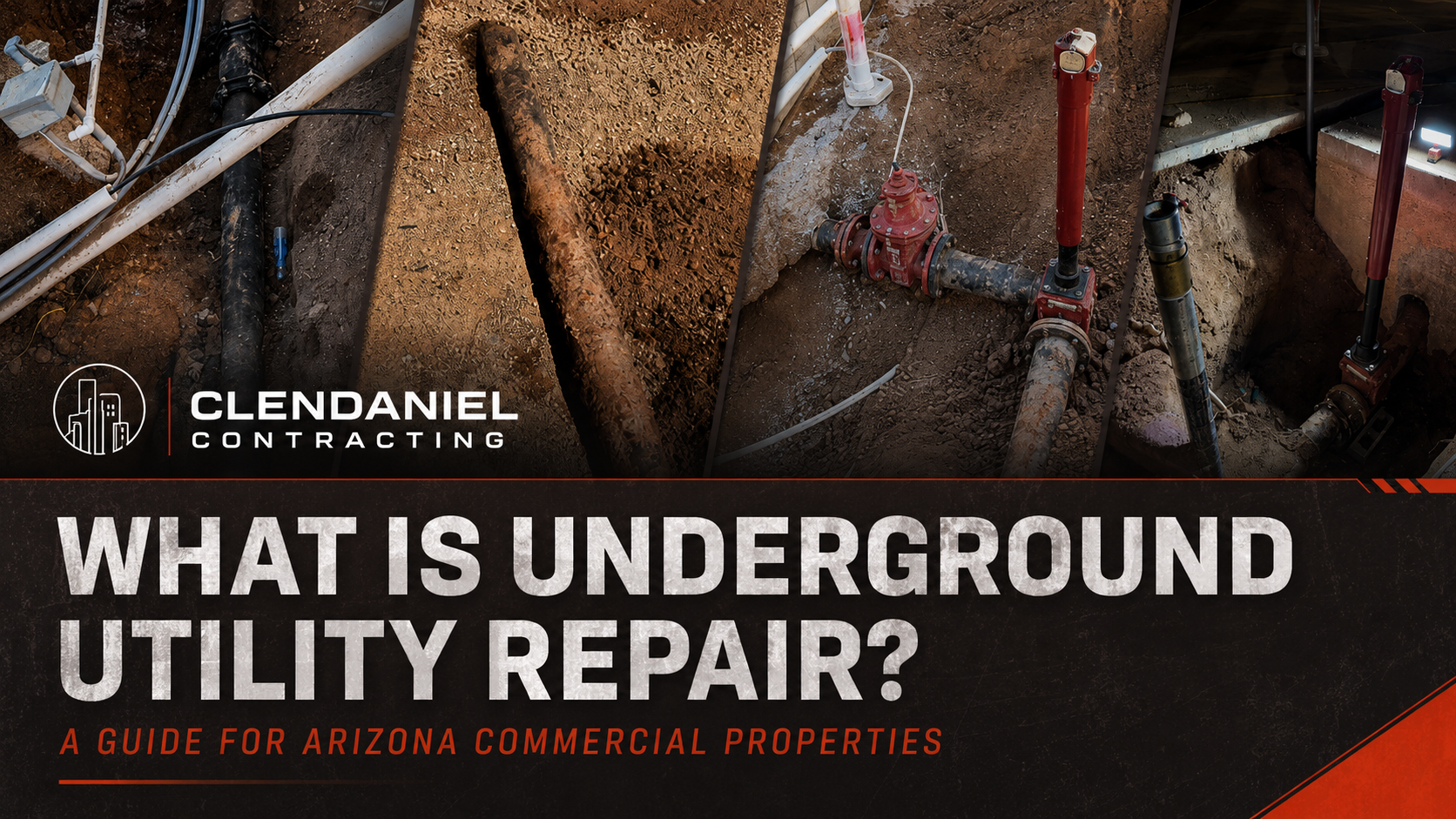 Clendaniel Contracting commercial underground utility repair in Arizona